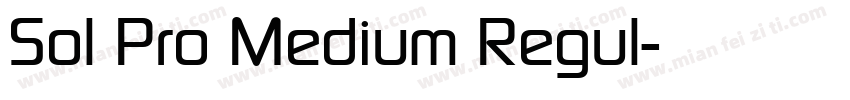 Sol Pro Medium Regul字体转换